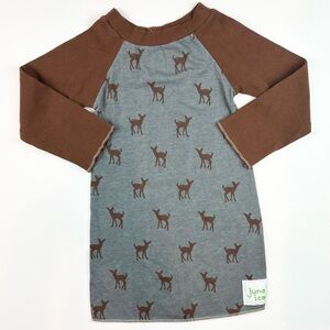 Girls Deer Hunting Print Dress by June ice Size 4